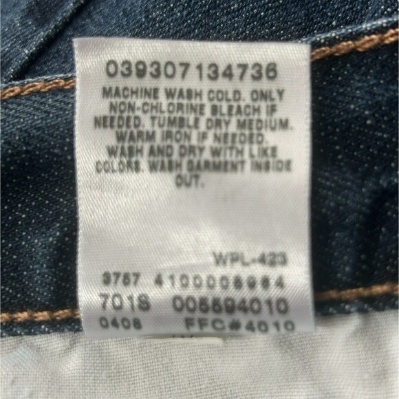 NEW Levi 559 Jeans W 36 L 34 Blue Denim Relaxed Straight Leg Mens Deep Pockets - Picture 9 of 10